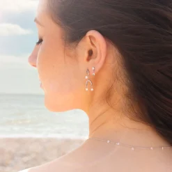 Suncatcher - 18Ct Gold, Rose Cut Diamond Drop Earring (Single)^The Alkemistry Store