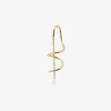 Suncatcher - 18Ct Gold, Rose Cut Diamond Twist Threader (Single)^The Alkemistry Outlet