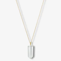 18Ct Yellow Gold Plain Clear Quartz Iqra Necklace^The Alkemistry Best Sale