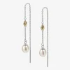 Vianna - 18Ct Gold, Pearl Threader (Pair)^The Alkemistry Discount