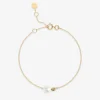 Vianna - 18Ct Gold, Single Pearl And Gold Bead Chain Bracelet^The Alkemistry Best