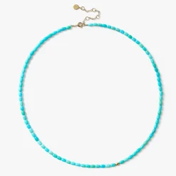 Vianna - 18Ct Gold, Turquoise And Gold Bead Necklace^The Alkemistry Fashion
