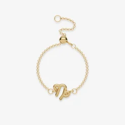 Zodiac - 18Ct Gold, Star Sign Chain Adjuster Ring^The Alkemistry Best