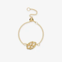Zodiac - 18Ct Gold, Star Sign Chain Adjuster Ring^The Alkemistry Best