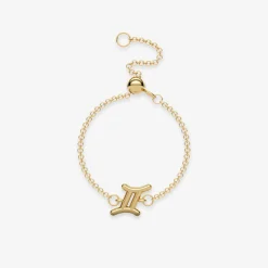 Zodiac - 18Ct Gold, Star Sign Chain Adjuster Ring^The Alkemistry Best