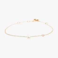 Zoe Chicco 14Ct Gold Pearl And Diamond Bracelet^The Alkemistry Cheap