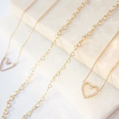 Zoe Chicco 14Ct Yellow Gold And Diamond Small Heart Necklace^The Alkemistry Shop