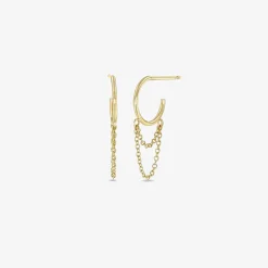 Zoe Chicco 14Ct Yellow Gold Plain Hoops (Pair)^The Alkemistry Best Sale