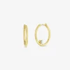 Zoe Chicco 14Ct Yellow Gold And Diamond Inner Hoop Earrings(Single)^The Alkemistry Fashion
